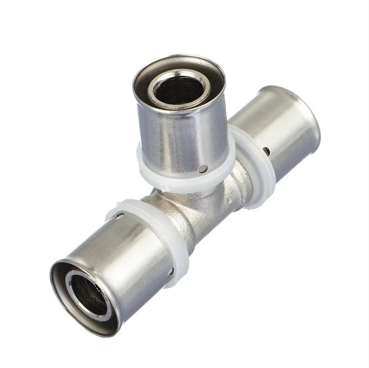 PEX Brass Press Tee Fitting